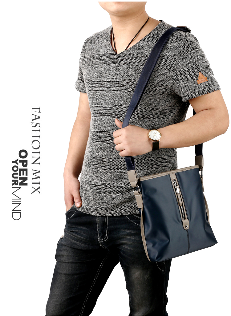 Oxford vải nam túi đeo vai bình thường Messenger túi thời trang nam túi vải chéo túi thủy triều nam dọc ba lô nhỏ túi nam đeo chéo