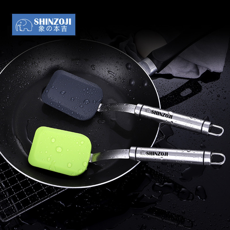 Silicone pot brush kitchen cleaning artifact non-stick oil household stainless steel long handle brush does not hurt the pot dishwashing dish washing pot