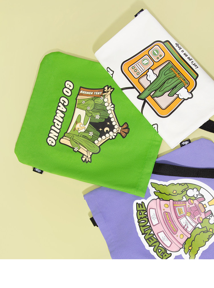 不莱玫 原创插画帆布包 单肩包 天猫优惠券折后¥19.9包邮(¥39.9 -20)