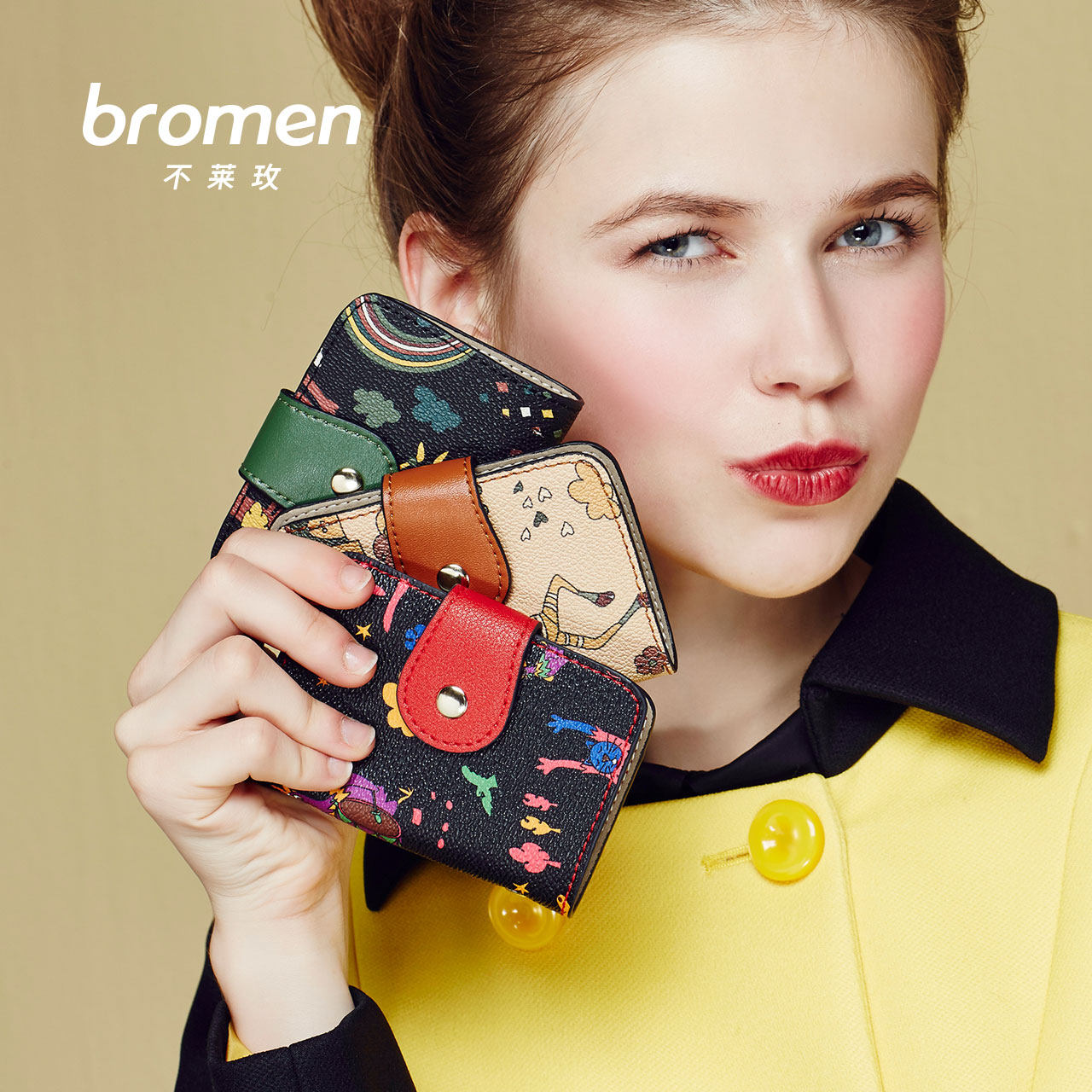 Breimei 2021 new thin wallet small card holder Korean version multi-card ladies card bag card bag wallet