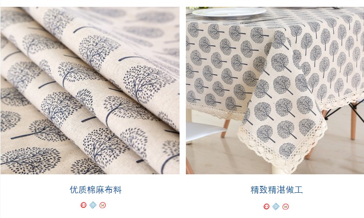 nghệ thuật sáng tạo bông khăn trải bàn khăn trải bàn khăn trải bàn mat bảng hiện đại nhỏ gọn nhỏ tươi hình chữ nhật bàn cà phê vải - Khăn trải bàn khăn lót chén dĩa