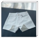 European and K-Style of 2023, New Summer Thin Wide-Leg Pants, Slimming Look, High-Waisted White Stretch A-Line Hot Pants, Fashionable