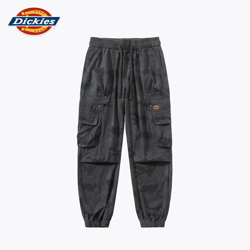 Dickies Official Authentic Men's New Autumn Style Pure Cotton Loose Casual Jogger Pants Men's Camouflage Cargo Pants