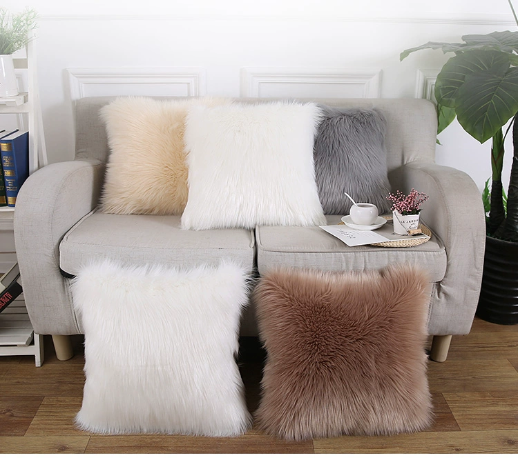 Gối sang trọng Bắc Âu với lõi len đệm dễ thương in sofa giường mẫu phòng lông gối