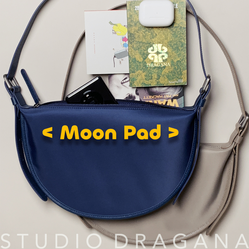 Flat and Portable Small Bag「Dragana-893 # Commuting Nylon and Genuine Leather Shoulder Crossbody Bag