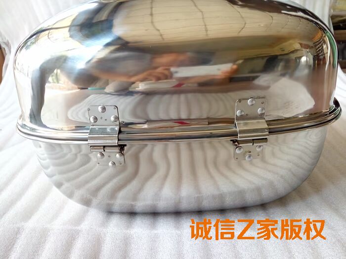 Chính hãng Chaohong Jinlong thép không gỉ xe gắn máy đuôi hộp thép không gỉ thân cây xe điện đuôi hộp scooter đuôi hộp cốp sau xe máy