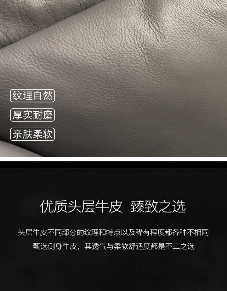 Sofa da Phong cách Bắc Âu Phong cách công nghiệp Sofa da xuống phòng khách Phong cách Ý ánh sáng sang trọng nội thất tối giản lớp da bò - Ghế sô pha sopha giá rẻ