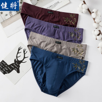 Bodybuilding for mens underpants bamboo fiber male triangle pants thin and breathable without marks sexy mid-waist youth male triangle shorts head