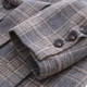 Plaid woolen blazer ຂອງແມ່ຍິງວ່າງ lace-up ແອວ woolen coat ຜ້າຂົນຫນູທີ່ນິຍົມ