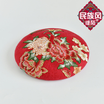 Autumn and Winter Retrospective Berets Hat Female Female Wind Embroidery Flower Embroidery Hat Painter