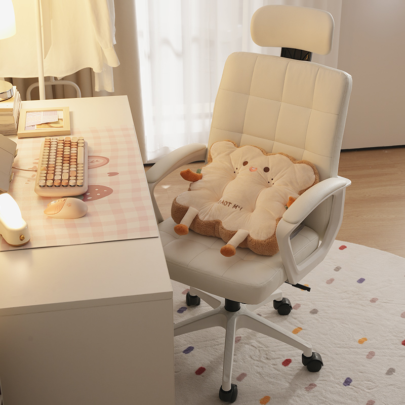 Computer chair home office chair for long sitting comfortable girl bedroom college student Dormitory Makeup Chair Lift Backrest Chair-Taobao