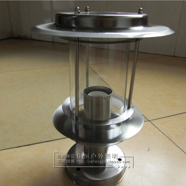 Jiaheng Lighting Factory Direct Sales Stainless Steel Column Head Light Wall Light Outdoor Waterproof Garden Light Simple Jialu Lighting