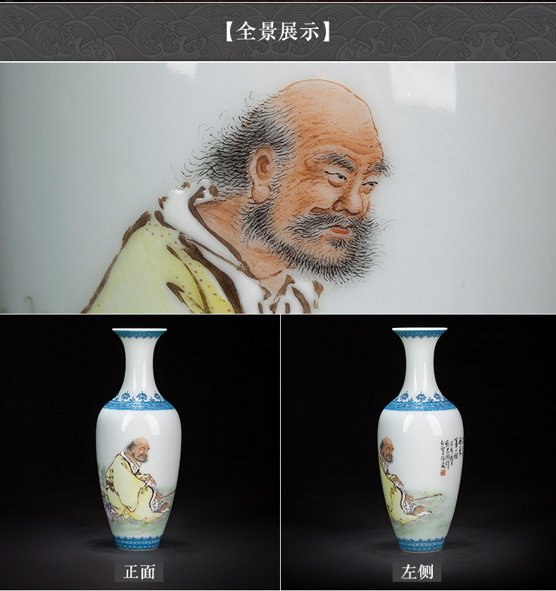 Santa furnishing articles manually jingdezhen ceramic vase archaize wang pastel dharma bodhi old zu willow bottles of floral outraged