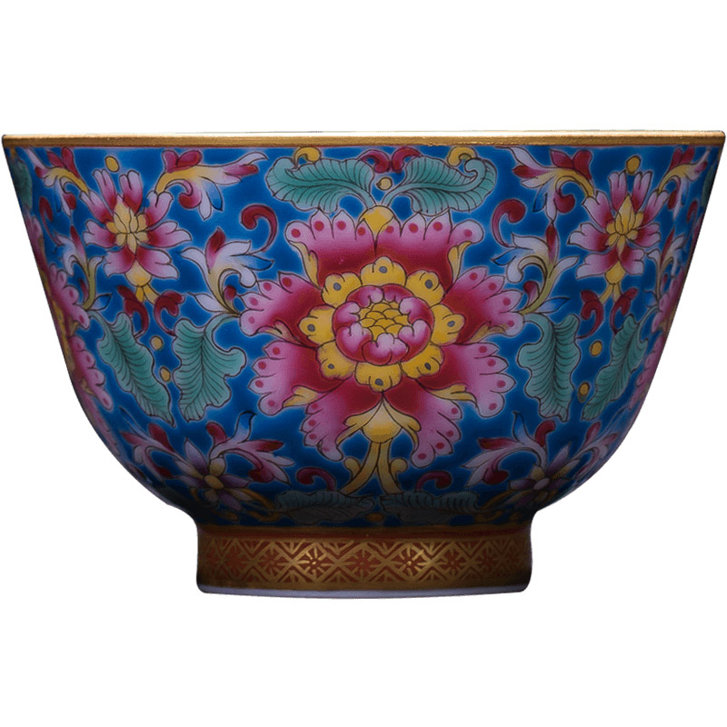 St the ceramic kung fu tea master cup hand - made wall of enamel Mosaic gold cup all hand jingdezhen tea sample tea cup