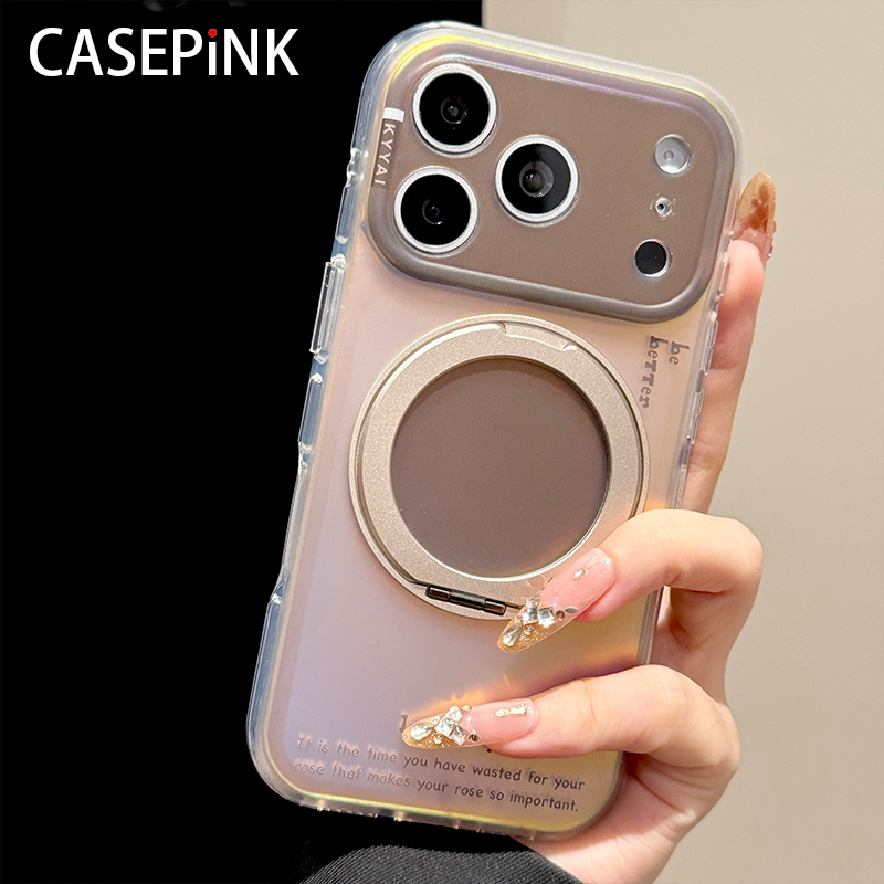 Casepink Is Suitable for iPhone 17 Pro Max Phone Case, New High-End Iridescent Laser Coffee Brown Color-Blocking Apple 16 Pro, Super Popular, Simple with Stand, 15 Exquisite Full-Cover Anti-Drop Protective Case Casepink Is Suitable for iPhone 17 Pro Max Phone Case, New High-End Iridescent Laser Coffee Brown Color-Blocking Apple 16 Pro, Super Popular, Simple with Stand, 15 Exquisite Full-Cover Anti-Drop Protective Case