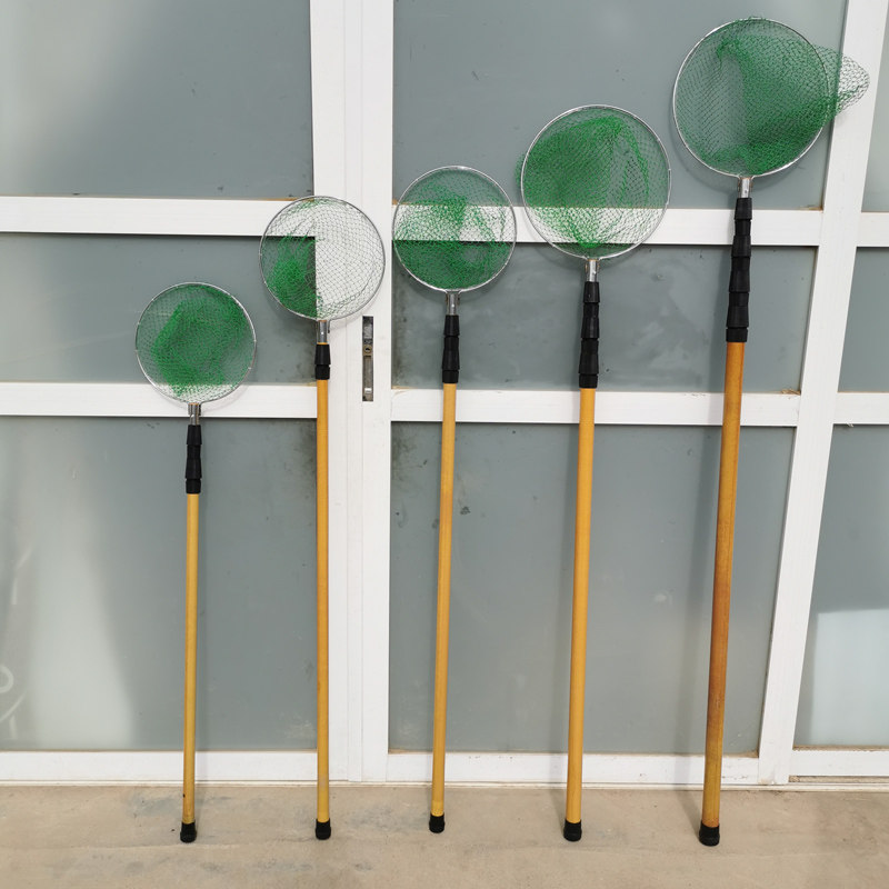 Fishing net rod thickened net rod ultra-light and super-hard fishing tool free positioning telescopic rod 3 meters 4 meters set