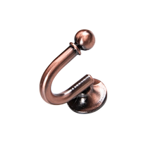 Nail-free minimalist modern window curtain wall Hook Wall Crochet Hook Ball Strap Hook Alloy Free Of Punch Hook Clothing Cap Hook