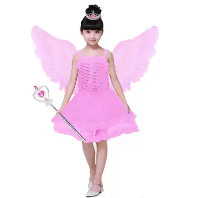 061 Young children's wings Adult white pink angel wings Feathers wings props hairband dress up performance