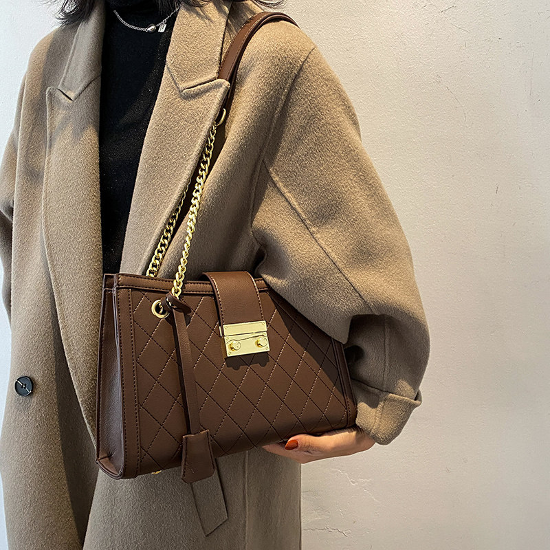 Advanced Senses Foreign Pie Bag Women 2021 New Tide 100 Hitch Chain Slanted Satchel Large Capacity Woman Bag Single Shoulder Bag