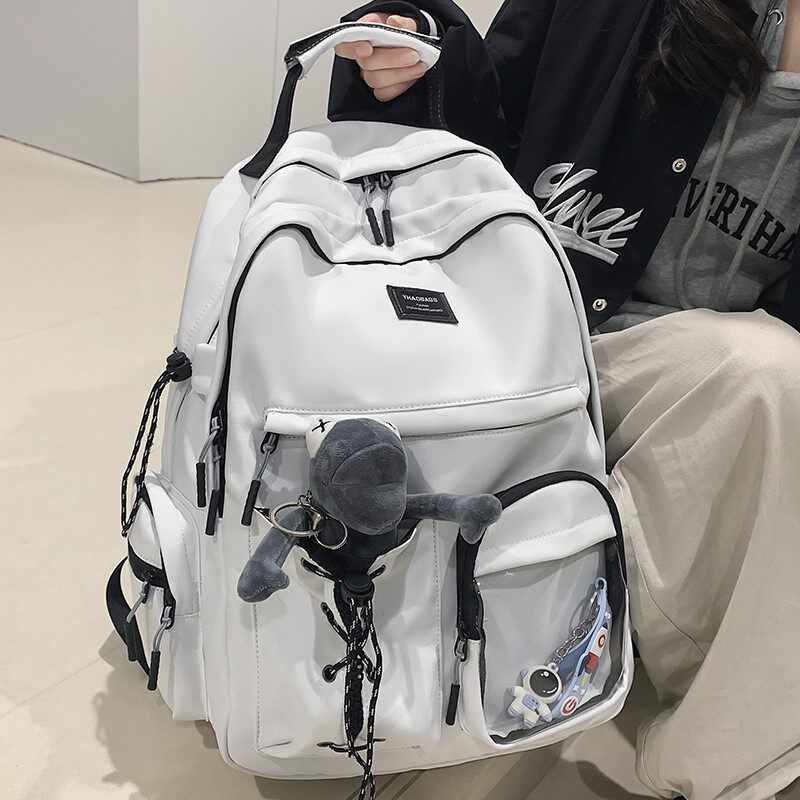 Boomer School Bag Female College Student Brief About 2022 New High School Junior High School Students'S Shoulders Bag Elementary School Students Double Shoulder Bag