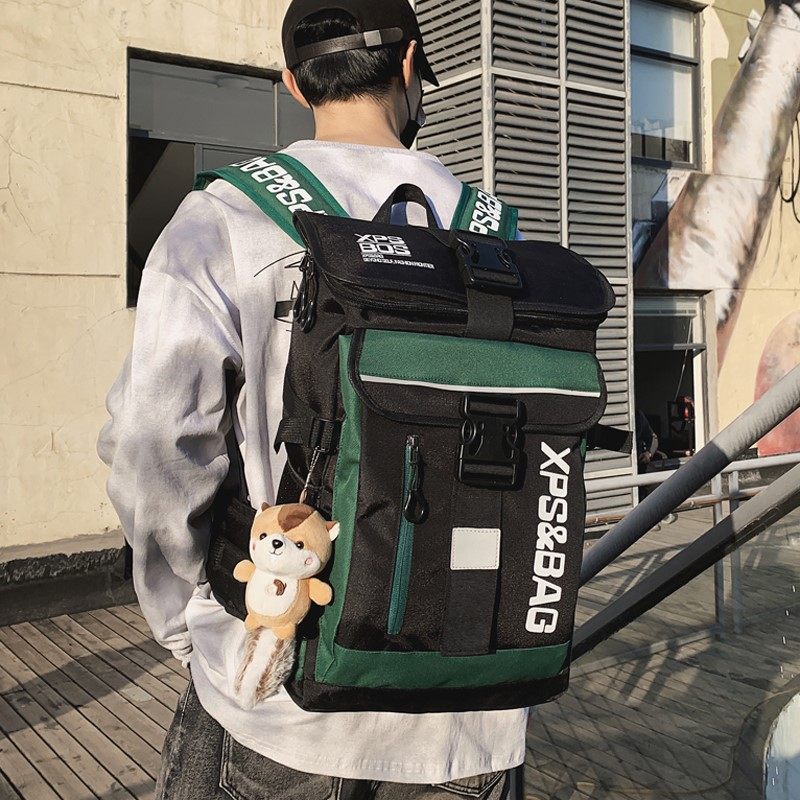 Tide Card Travel Double Shoulder Bag Women Computer Bag Men Outdoor 2021 new high school students Large-capacity school bags