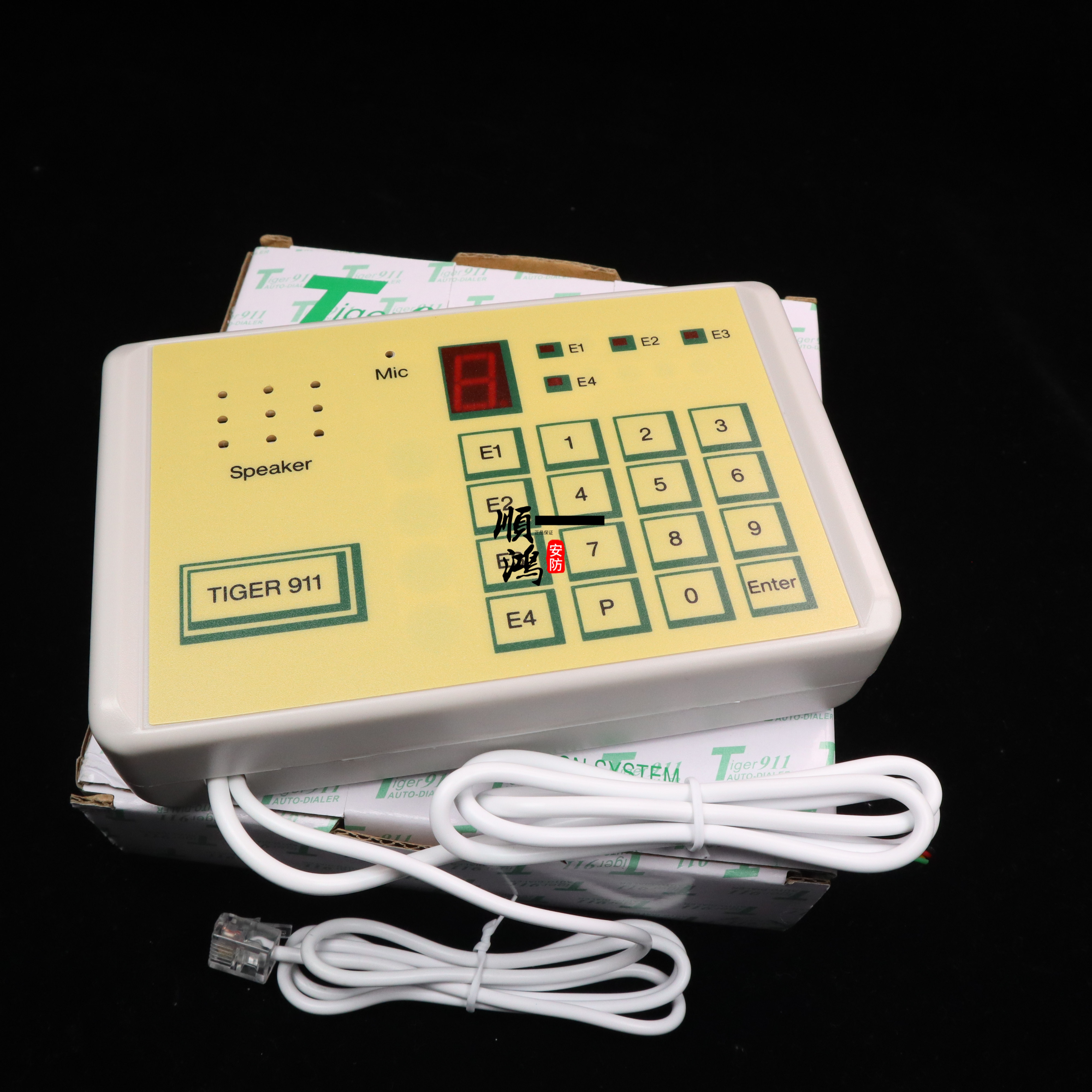 TIGER 911 Voice Dialer Bosch Honeywell Burglar Alarm Host Phone Line Auto Dialer