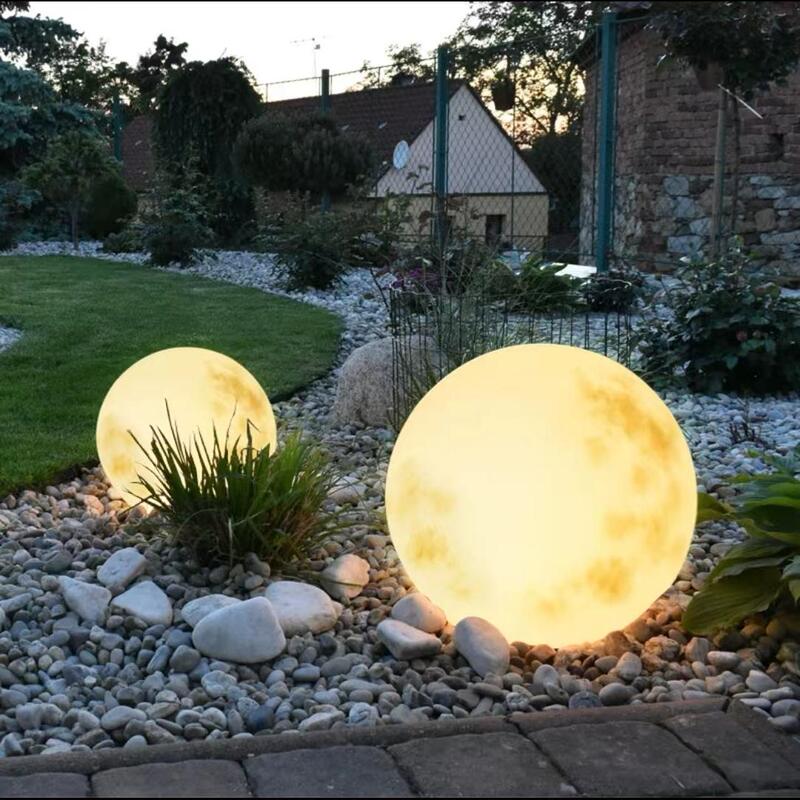 Moon Lamp Solar Rechargeable Moon Lamp Waterproof Lawn Lamp Garden Scenic Spot Landscaping Moon Lamp Outdoor Moon Lamp