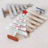 Рождественский деревянный креативный маленький треугольник, декор