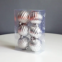 10см тыквенный шар (1 серебро 1 коробка 6)