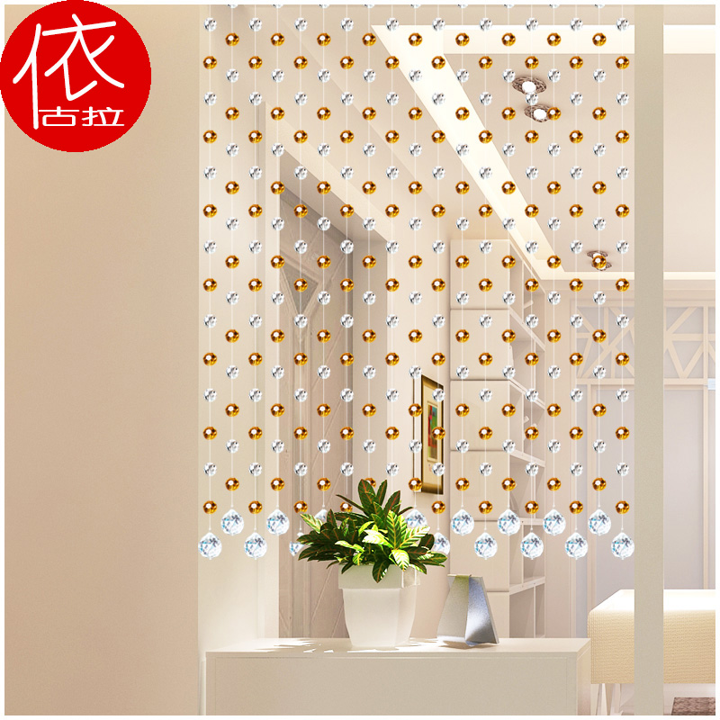 Igula bead curtain living room door curtain crystal partition window Xuanguan finished product Curtain Living Room Screen Hanging Curtain curtains 012