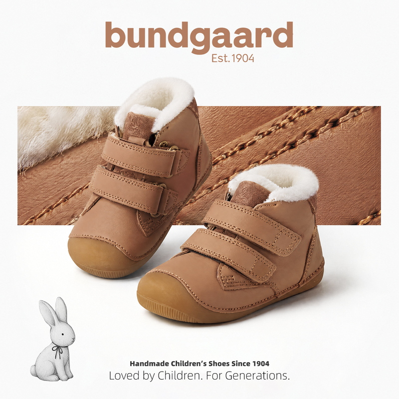 Winter Bundgaard Rabbit Shoes Genuine Leather Baby Retro Soft-Soled Fur-Lined Barefoot Shoes Anti-Kick Toddler Shoes Winter Bundgaard Rabbit Shoes Genuine Leather Baby Retro Soft-Soled Fur-Lined Barefoot Shoes Anti-Kick Toddler Shoes