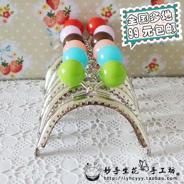 8 5CM silver semi-circle lace candy opening gold DIY lip gold material bag accessories send paper type-Taobao