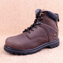 Foreign Trade Headlayer Bull Leather Real Fur Warm Mountaineering Shoes Cotton In jeans Boots Imperfections edge Stitched Outdoor Hiking Shoes