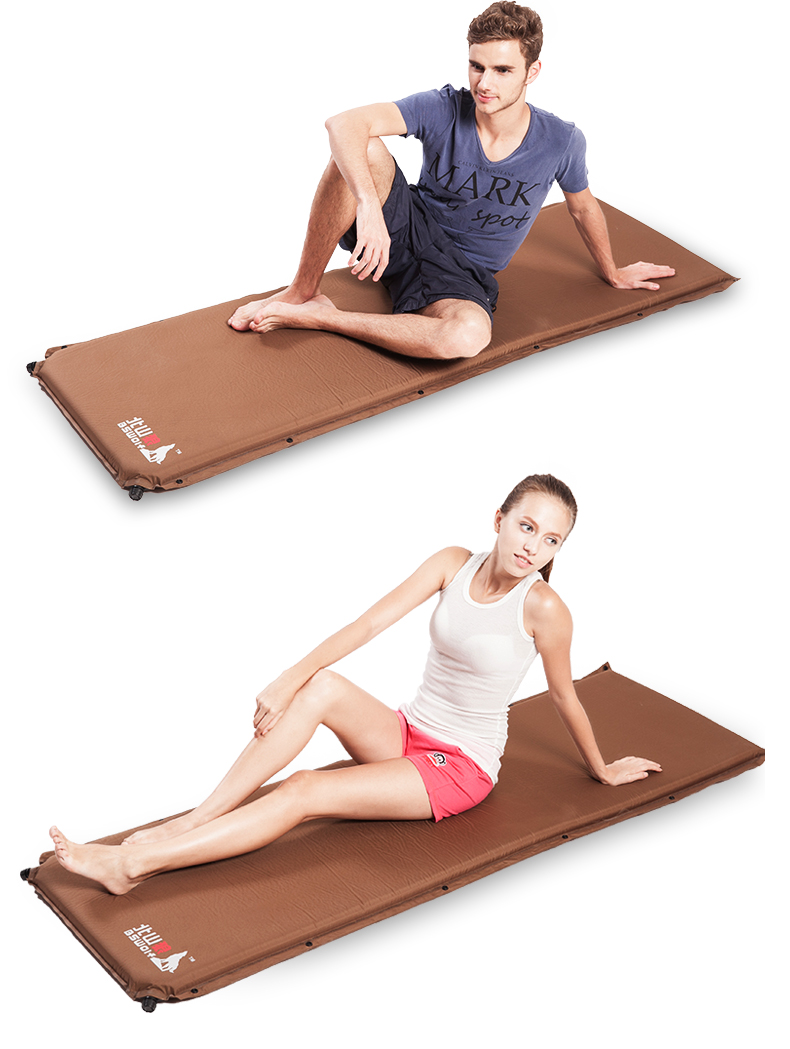 Tấm lót chống ẩm BSWolf bạn bè cắm trại tự lái mở rộng dày tự động Trùng Khánh đệm không khí ngoài trời tấm trải giường người ngủ - Thảm chống ẩm / Mat / Gối vải picnic