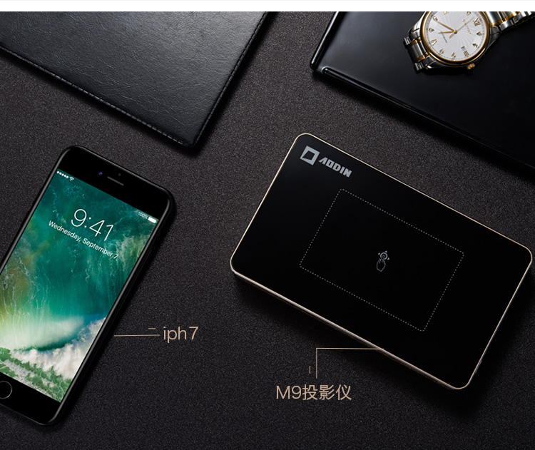 Máy chiếu thông minh Aodian điện thoại di động không dây có màn hình có thể kết nối với wifi Máy chiếu mini cầm tay Internet HD - Máy chiếu