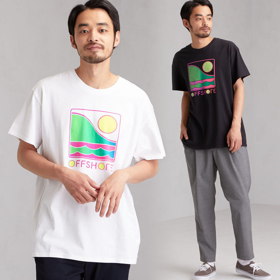 American West Coast Cambodia Surfing Seamless Cutting Comfortable All Cotton Gradient Logo Printing Short Sleeve Collar T - shirt