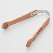 Japan Imported Wood Bread Clip Cute Cat Paw Kitchen Food Clip Mio Cat Salad Baking Biscuit Clip