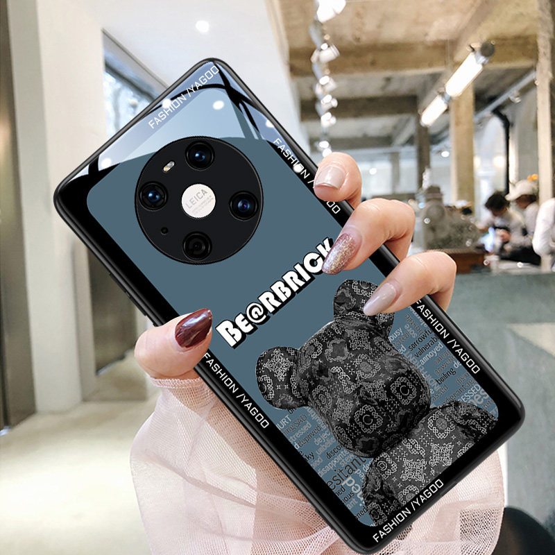 Suitable for Huawei mate40pro mobile phone protective case mate30pro protective sleeve mate30 female models 40 couples mate20pro glass pro ten high