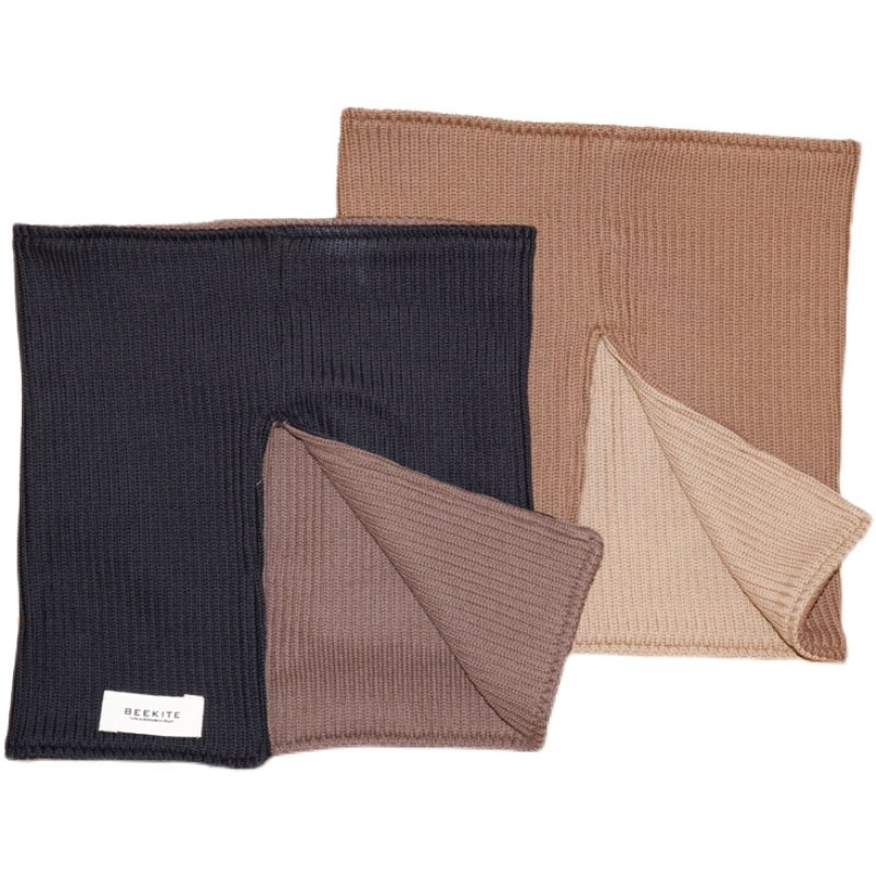 BEEKITE double - sided neck - warm neck - cover - shaped knitting neck - neck - neck - is simple and multi - usable retro