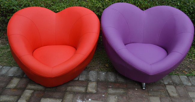 Lazy sofa leather art love sofa chair computer sofa cute heart-shaped sofa personality single sofa