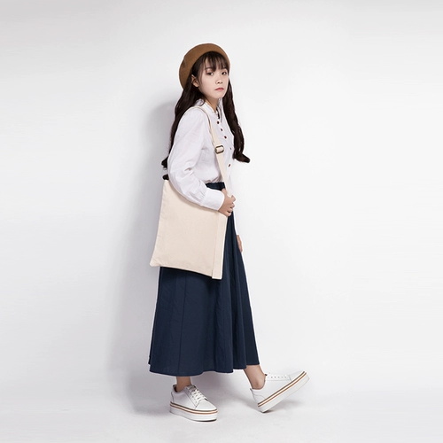 YONBEN/元本良厂 Шоппер, летняя сумка на одно плечо, тканевый мешок, в корейском стиле