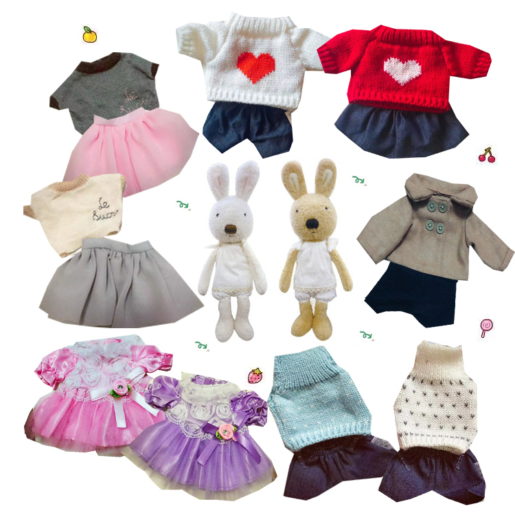 4  Sugar Rabbit Floral Dress Replacement Outfit Doll Clothes Teddy Bear Sd/Bjd Jointed Doll