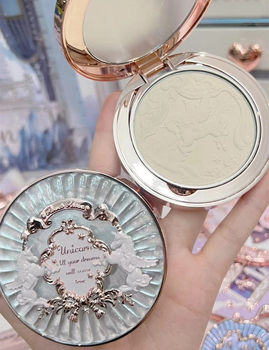 Flower Knows Unicorn Series Embossed Soft Mist Makeup Nourishing Skin Brightening Honey Powder Comes with Natural Powder