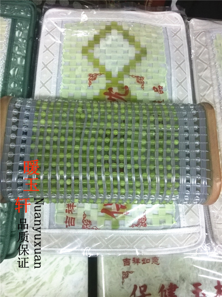 Jade ngọc tự nhiên gối mùa hè mát mẻ gối Gối thư cổ tử cung cổ bộ nhớ gối điền trợ gối ngủ - Gối gối hơi