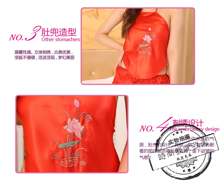 Tạp dề đồ lót người lớn bộ sexy niềm đam mê thống nhất sexy tòa án phù hợp với cám dỗ sao với cổ điển túi màu đỏ đồ ngủ yếm