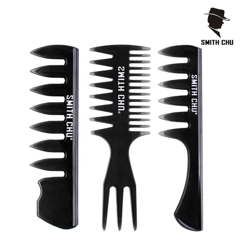Мужские выделенные ребра в форме расчесывающие волосы расчесывали большие задними артефактами широкие зуб, большой зуб большой зубы Профессиональный пушистый расчет