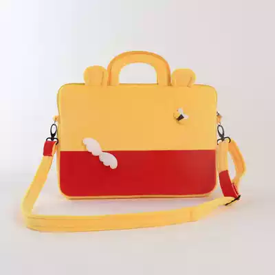 Cute pen box cartoon Pooh 12 13 3 14 15 6 inch portable cross bag