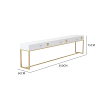 Light Extravagant Hairdressers Terrace tea table Composition minimalist modern small family Living room floor Marble Cupboard Wall Cabinet