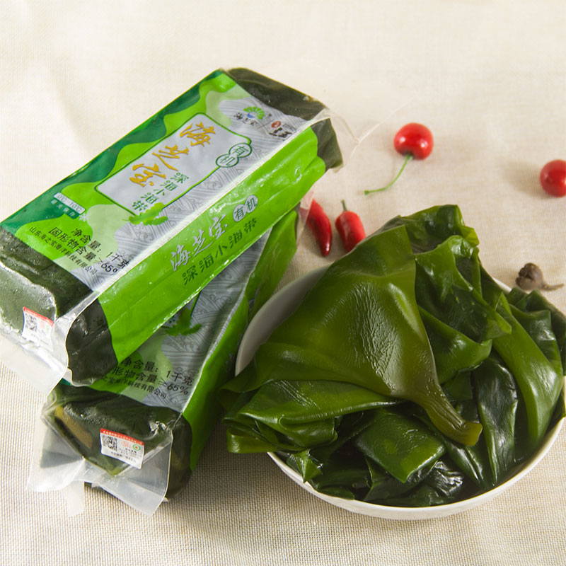 2 bags of Haizhibao organic deep-sea small kelp 1KG ready-to-eat kombu fresh crispy and tender hot pot ingredients with rice