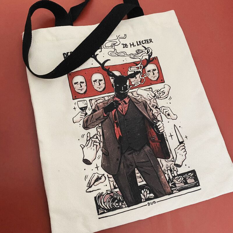 [in Stock] Hannibal Leather Suit Thickened Canvas Bag